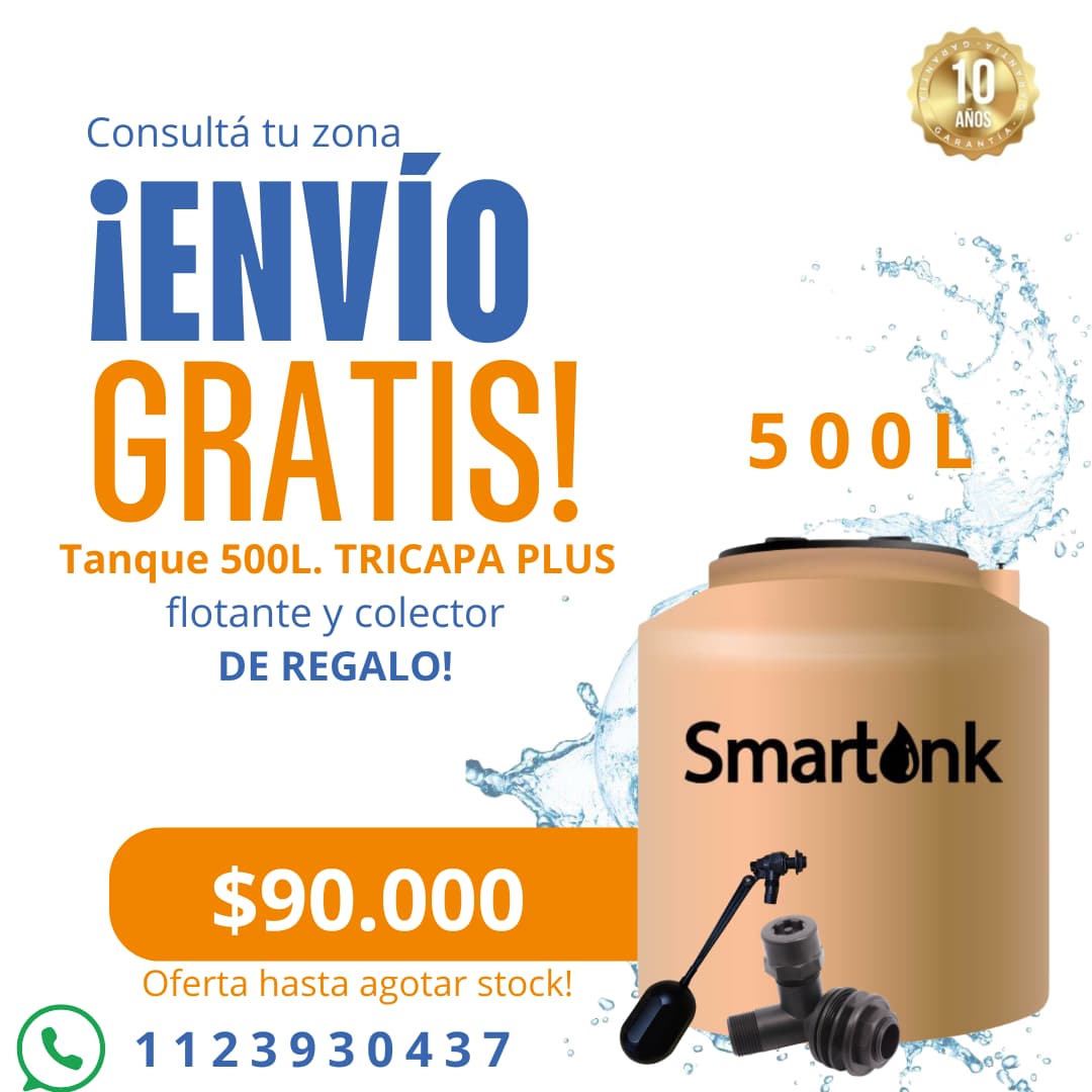 Promoción Tanque 500L