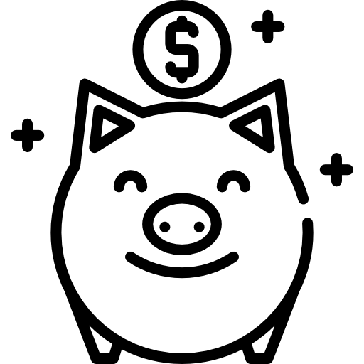 Icono de ahorro económico
